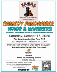Comedy Fundraiser Wags & Whiskers Sat Oct 17 2026