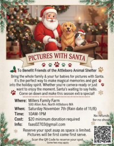 Pictures with Santa Saturday November 7 2026 10am-1pm